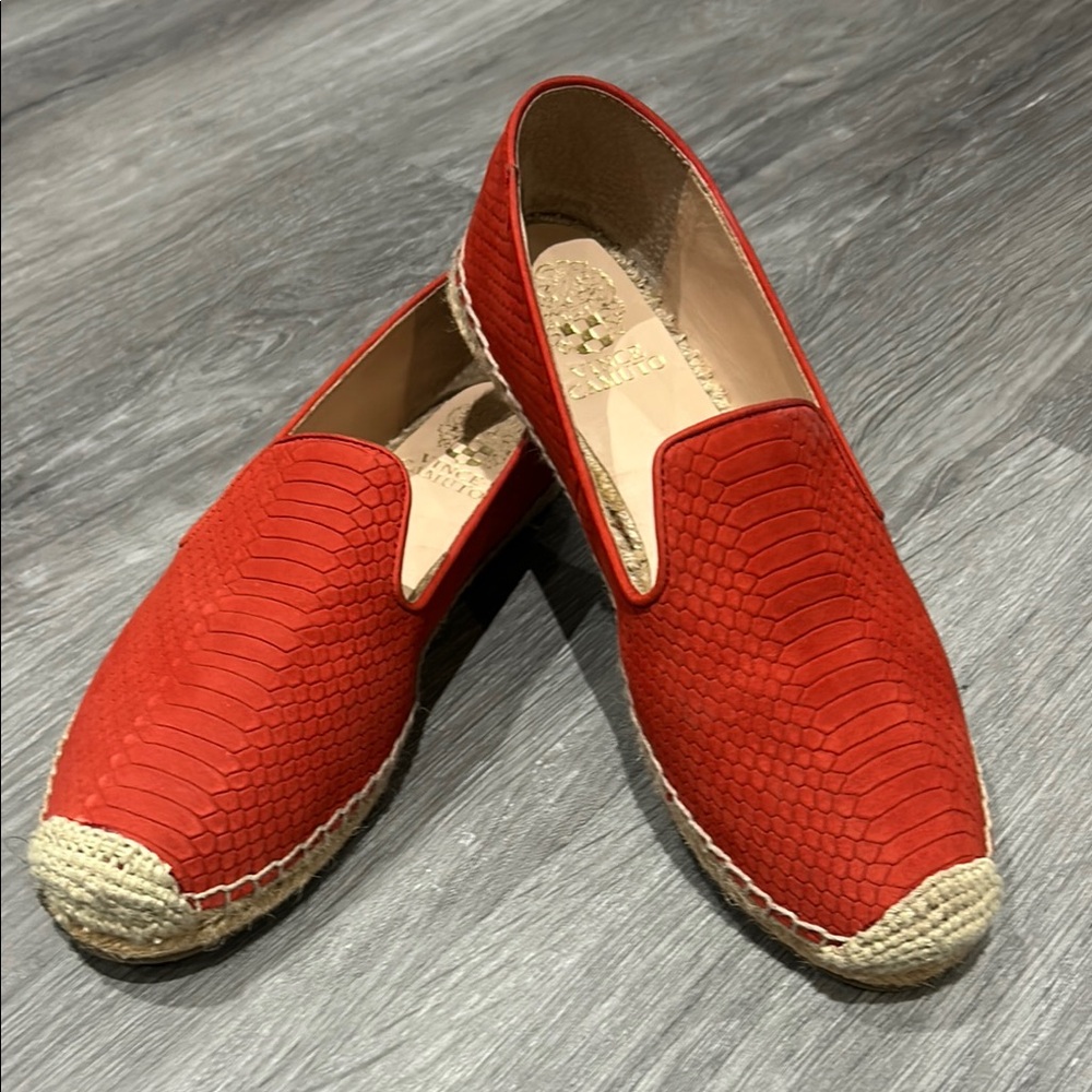 Chic Burnt Orange Suede Espadrilles